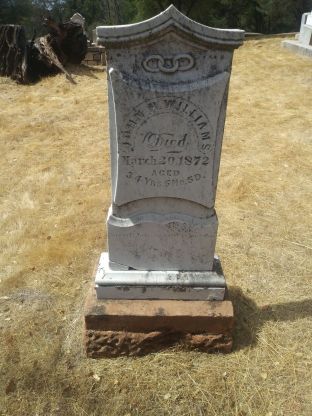 [Picture of John Williams grave]